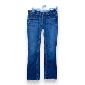 SIZE 28X34 MEK JEANS BLUE DENIM JEANS  BOOT CUT PANTS COTTON BLEND